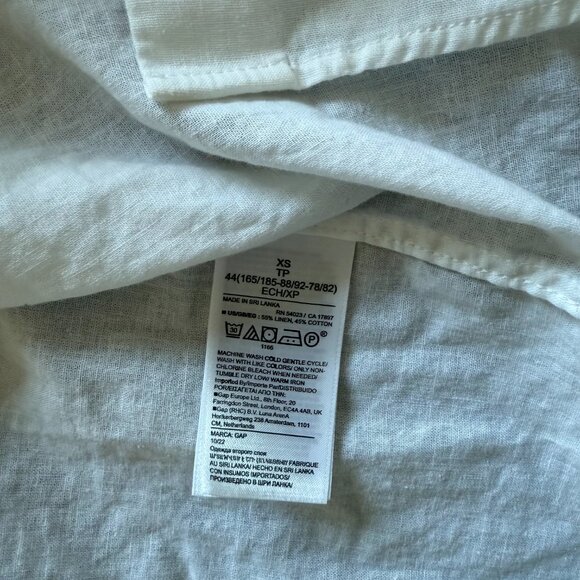 GAP Linen-blend button-down shirt - Picture 3 of 5